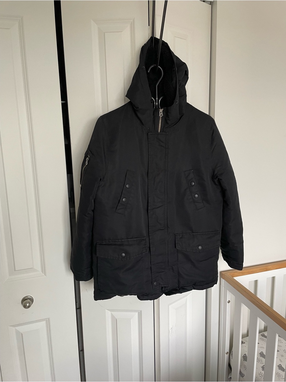 Polo by Ralph Lauren Black Hooded Kids Puffer Coat